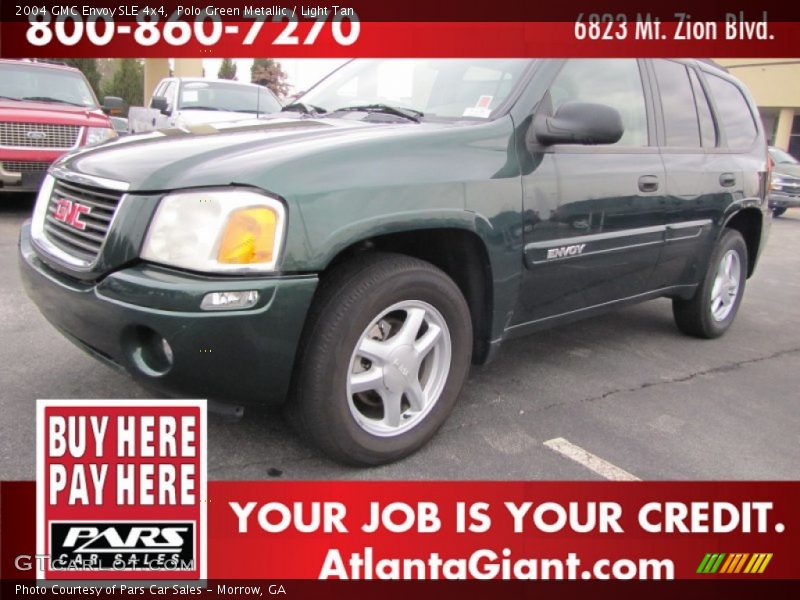 Polo Green Metallic / Light Tan 2004 GMC Envoy SLE 4x4