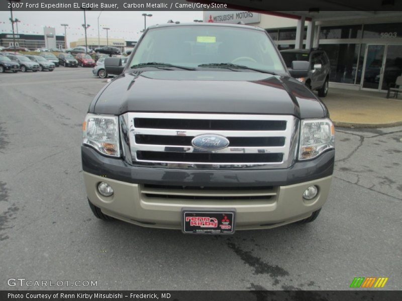 Carbon Metallic / Camel/Grey Stone 2007 Ford Expedition EL Eddie Bauer