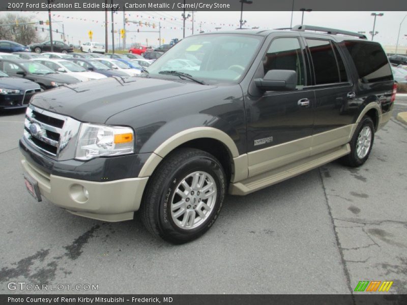 Carbon Metallic / Camel/Grey Stone 2007 Ford Expedition EL Eddie Bauer