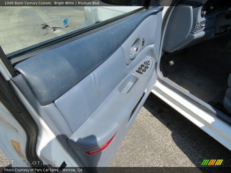 Bright White / Medium Blue 1998 Buick Century Custom
