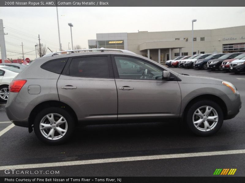Gotham Gray Metallic / Black 2008 Nissan Rogue SL AWD