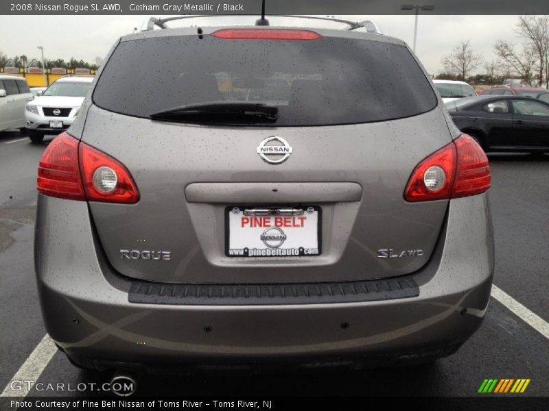 Gotham Gray Metallic / Black 2008 Nissan Rogue SL AWD