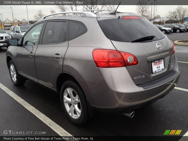Gotham Gray Metallic / Black 2008 Nissan Rogue SL AWD