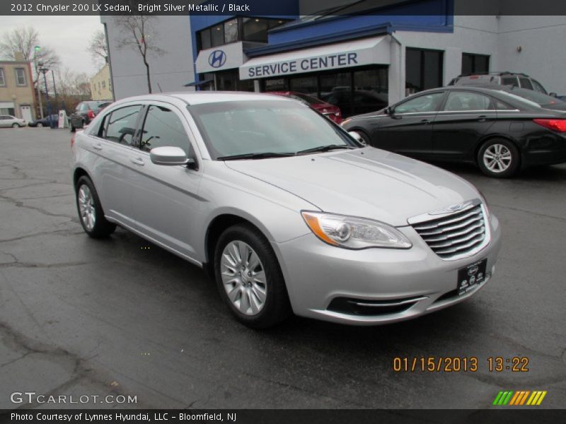 Bright Silver Metallic / Black 2012 Chrysler 200 LX Sedan