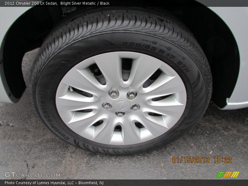 Bright Silver Metallic / Black 2012 Chrysler 200 LX Sedan