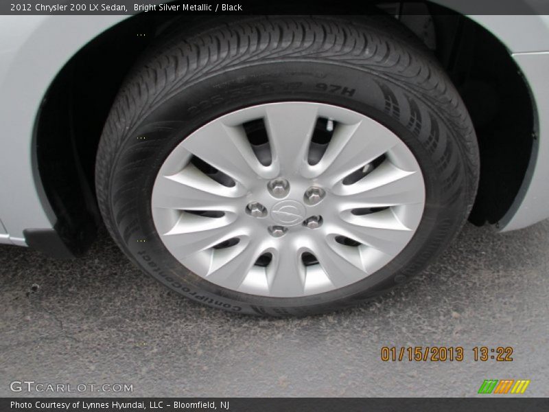Bright Silver Metallic / Black 2012 Chrysler 200 LX Sedan