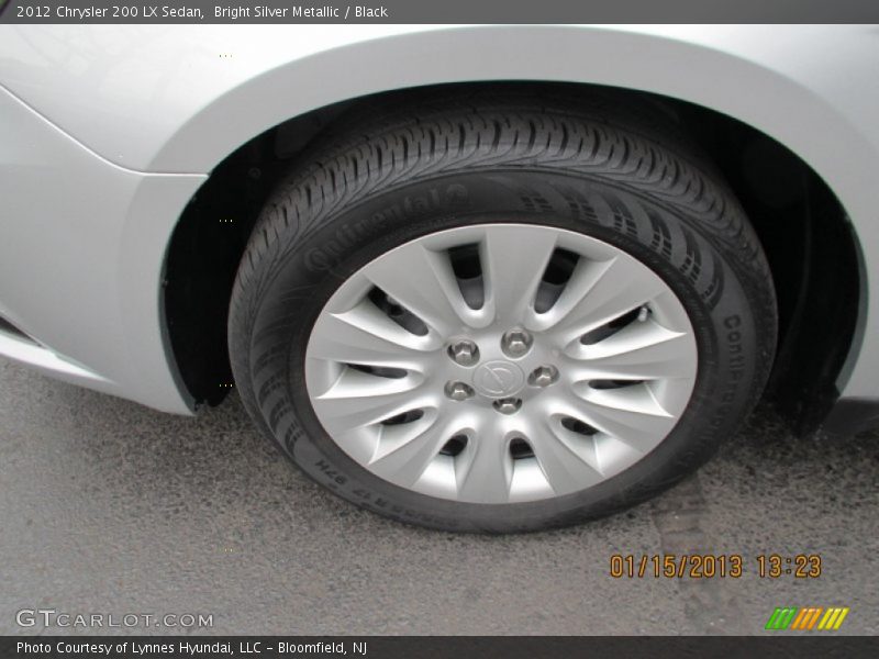 Bright Silver Metallic / Black 2012 Chrysler 200 LX Sedan