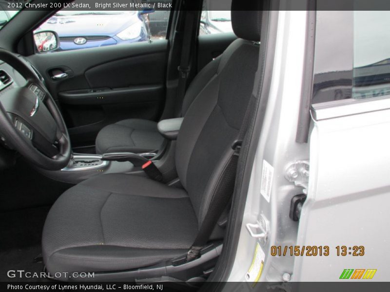 Bright Silver Metallic / Black 2012 Chrysler 200 LX Sedan
