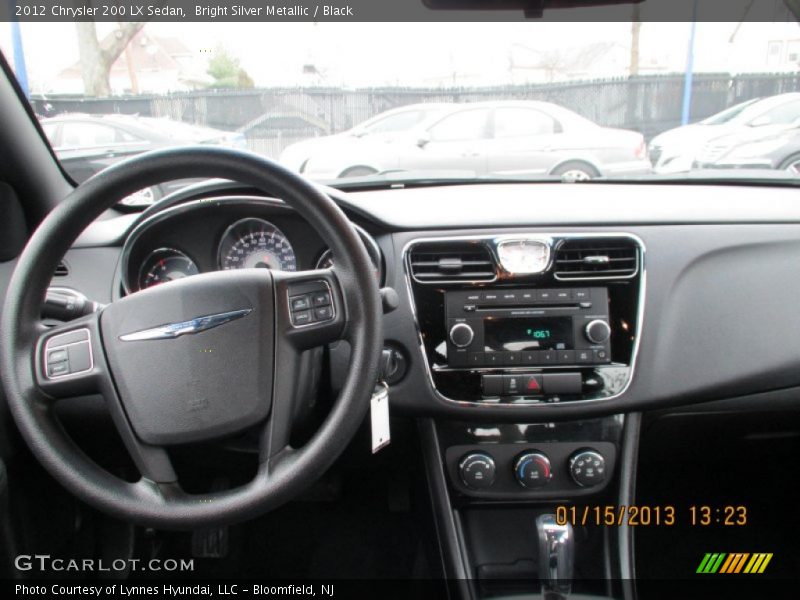 Bright Silver Metallic / Black 2012 Chrysler 200 LX Sedan