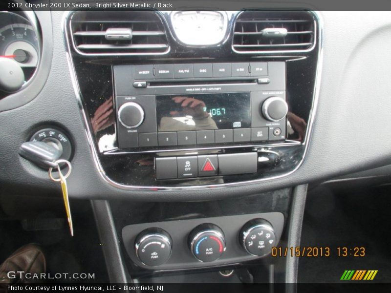 Bright Silver Metallic / Black 2012 Chrysler 200 LX Sedan