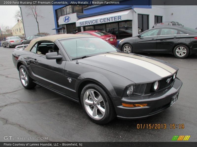 Alloy Metallic / Medium Parchment 2009 Ford Mustang GT Premium Convertible