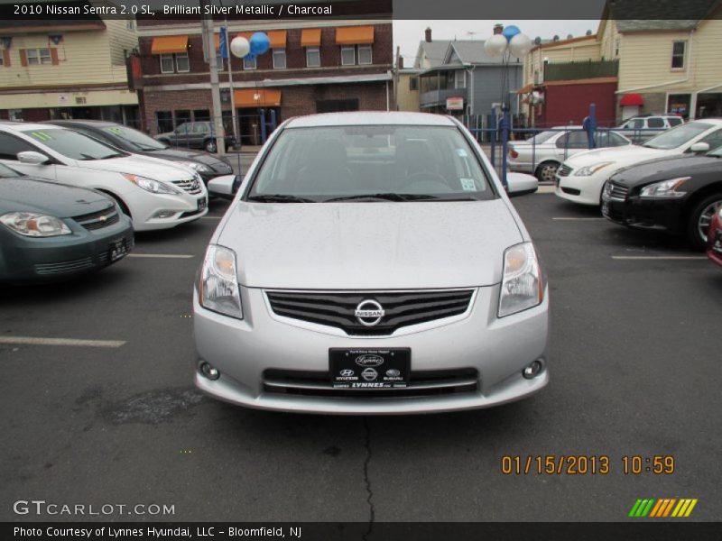 Brilliant Silver Metallic / Charcoal 2010 Nissan Sentra 2.0 SL