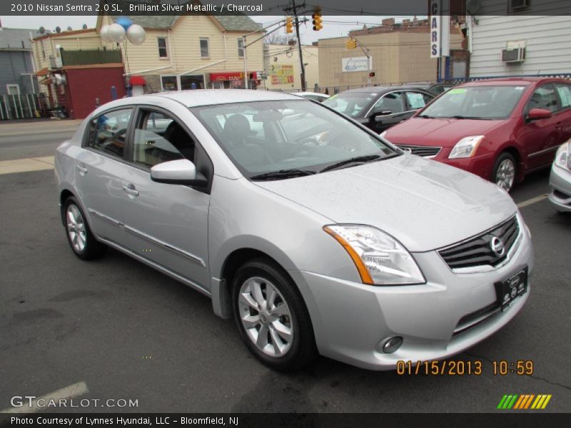 Brilliant Silver Metallic / Charcoal 2010 Nissan Sentra 2.0 SL
