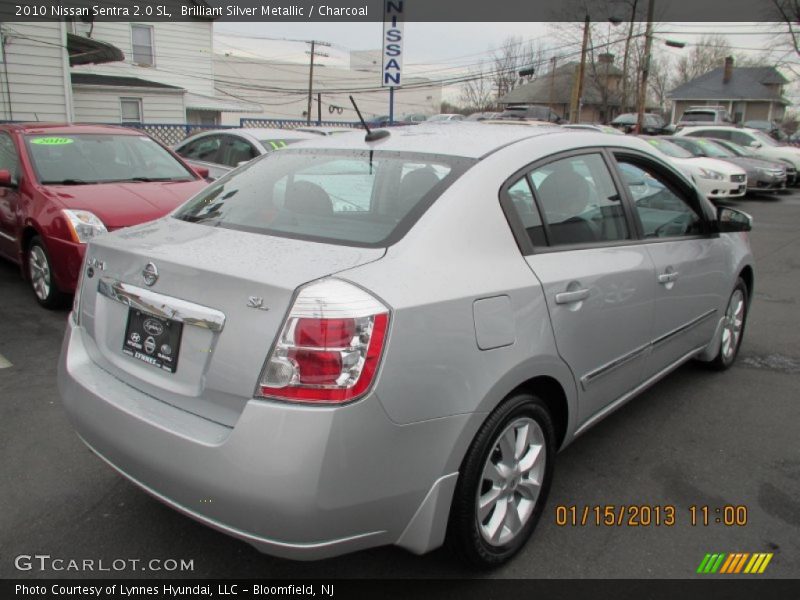 Brilliant Silver Metallic / Charcoal 2010 Nissan Sentra 2.0 SL