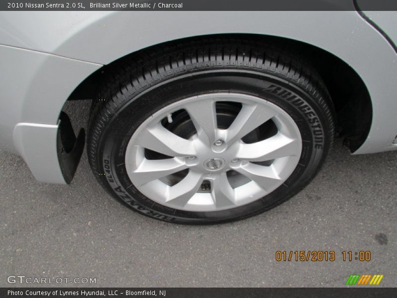 Brilliant Silver Metallic / Charcoal 2010 Nissan Sentra 2.0 SL