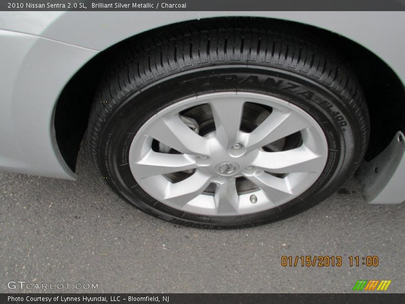 Brilliant Silver Metallic / Charcoal 2010 Nissan Sentra 2.0 SL