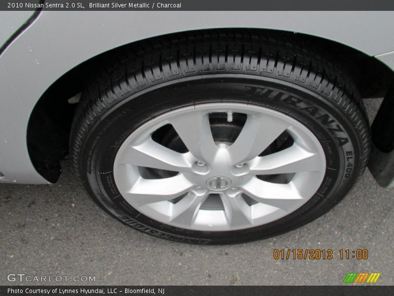 Brilliant Silver Metallic / Charcoal 2010 Nissan Sentra 2.0 SL