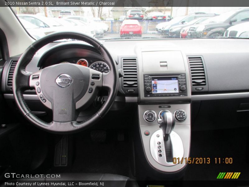 Brilliant Silver Metallic / Charcoal 2010 Nissan Sentra 2.0 SL
