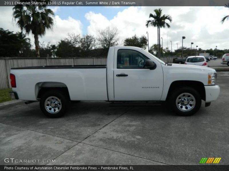 Summit White / Dark Titanium 2011 Chevrolet Silverado 1500 LS Regular Cab