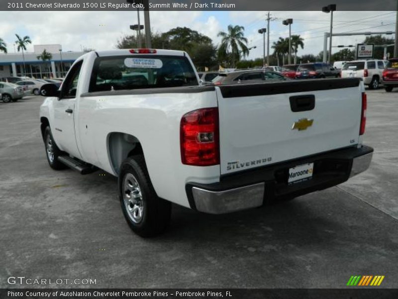 Summit White / Dark Titanium 2011 Chevrolet Silverado 1500 LS Regular Cab