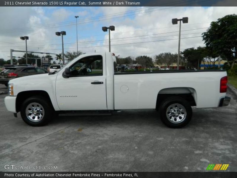 Summit White / Dark Titanium 2011 Chevrolet Silverado 1500 LS Regular Cab