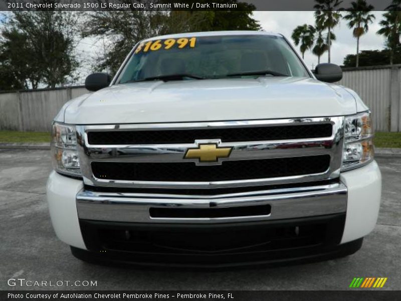 Summit White / Dark Titanium 2011 Chevrolet Silverado 1500 LS Regular Cab