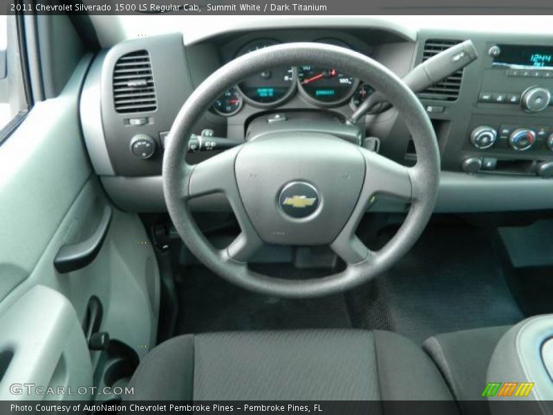 Summit White / Dark Titanium 2011 Chevrolet Silverado 1500 LS Regular Cab