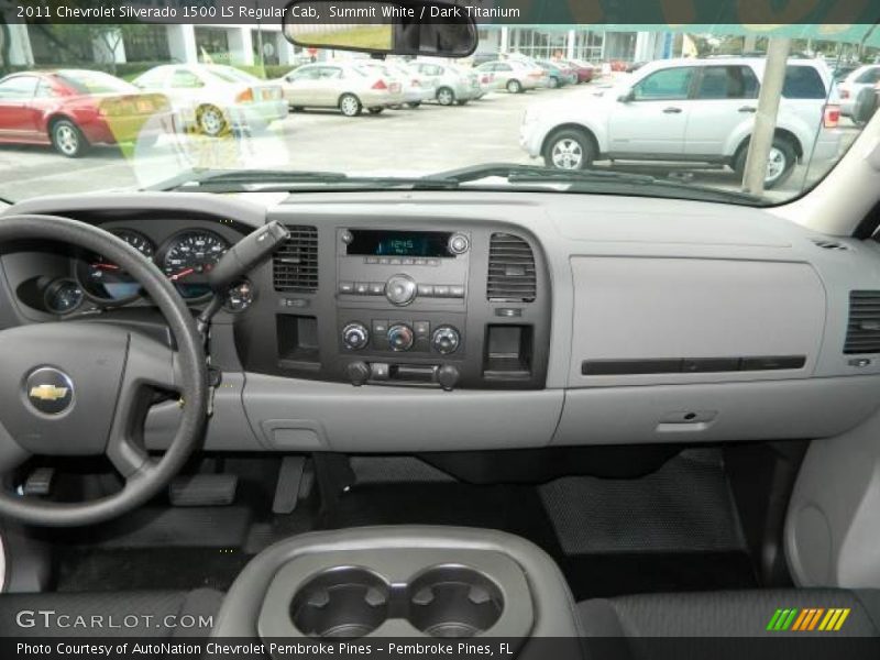 Summit White / Dark Titanium 2011 Chevrolet Silverado 1500 LS Regular Cab