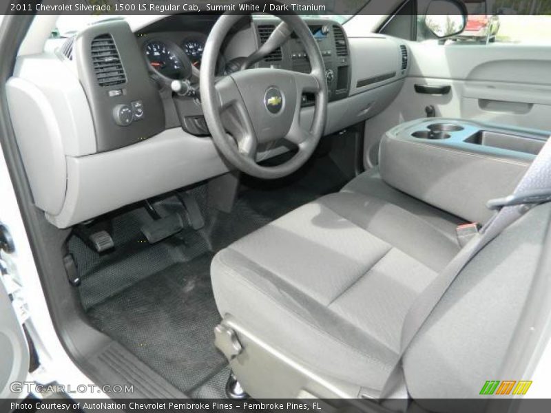 Summit White / Dark Titanium 2011 Chevrolet Silverado 1500 LS Regular Cab