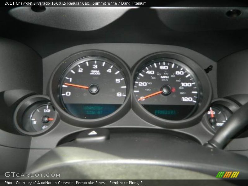 Summit White / Dark Titanium 2011 Chevrolet Silverado 1500 LS Regular Cab