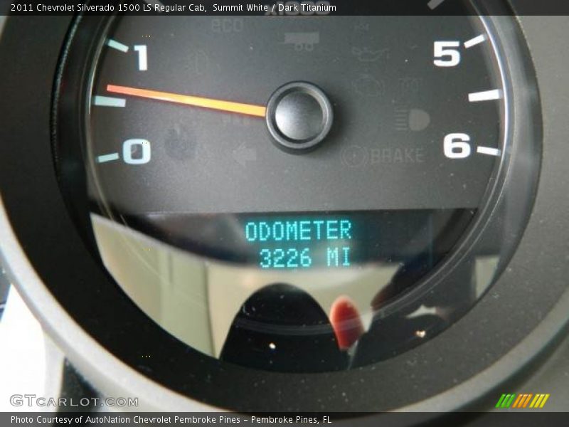 Summit White / Dark Titanium 2011 Chevrolet Silverado 1500 LS Regular Cab