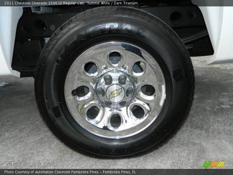 Summit White / Dark Titanium 2011 Chevrolet Silverado 1500 LS Regular Cab