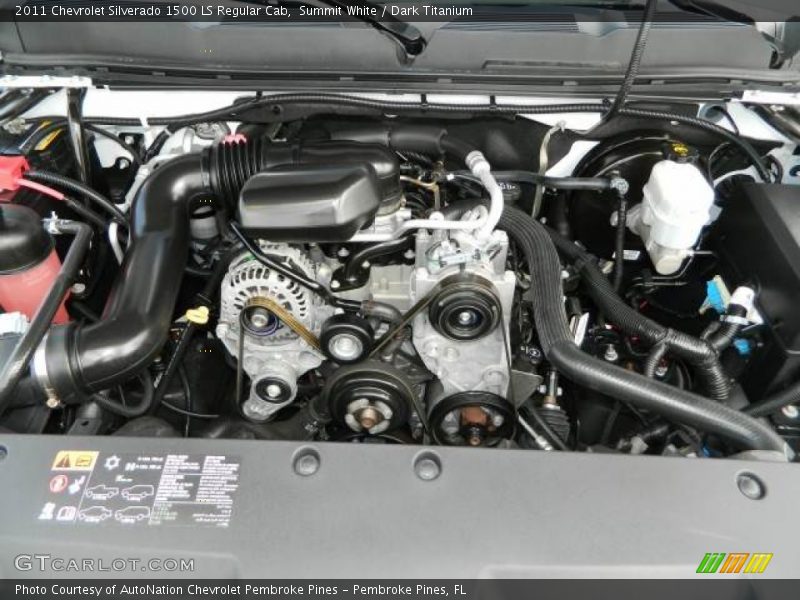Summit White / Dark Titanium 2011 Chevrolet Silverado 1500 LS Regular Cab