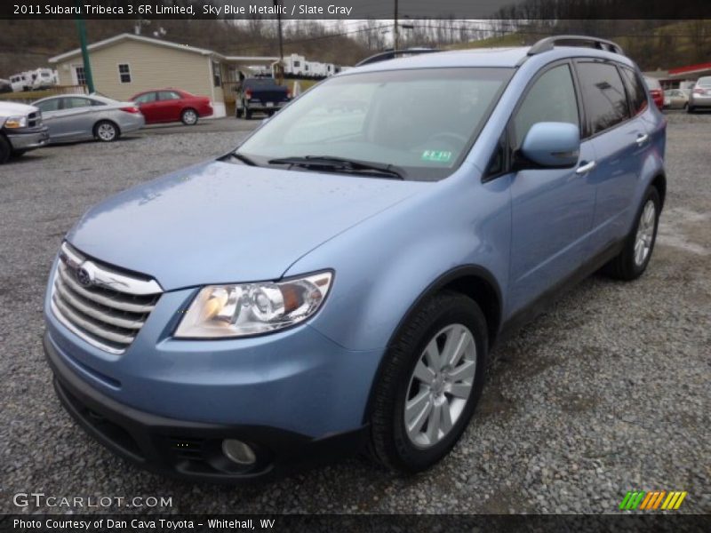 Sky Blue Metallic / Slate Gray 2011 Subaru Tribeca 3.6R Limited