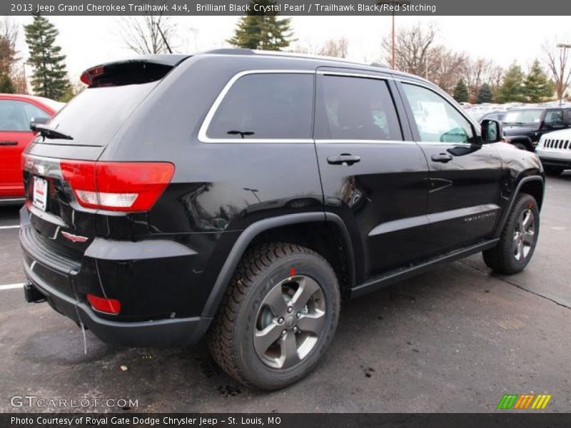 Brilliant Black Crystal Pearl / Trailhawk Black/Red Stitching 2013 Jeep Grand Cherokee Trailhawk 4x4