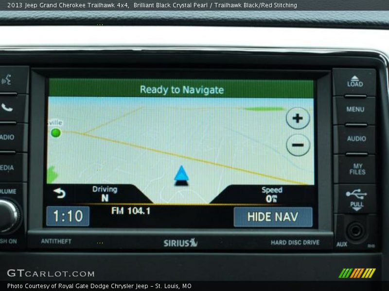 Navigation of 2013 Grand Cherokee Trailhawk 4x4