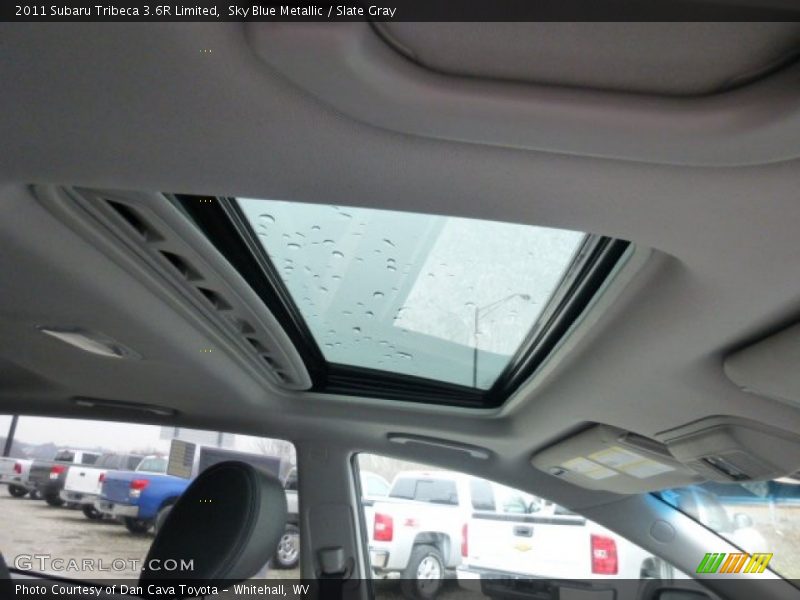 Sky Blue Metallic / Slate Gray 2011 Subaru Tribeca 3.6R Limited