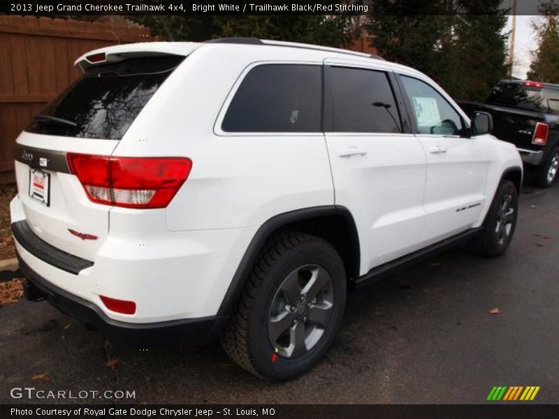 Bright White / Trailhawk Black/Red Stitching 2013 Jeep Grand Cherokee Trailhawk 4x4