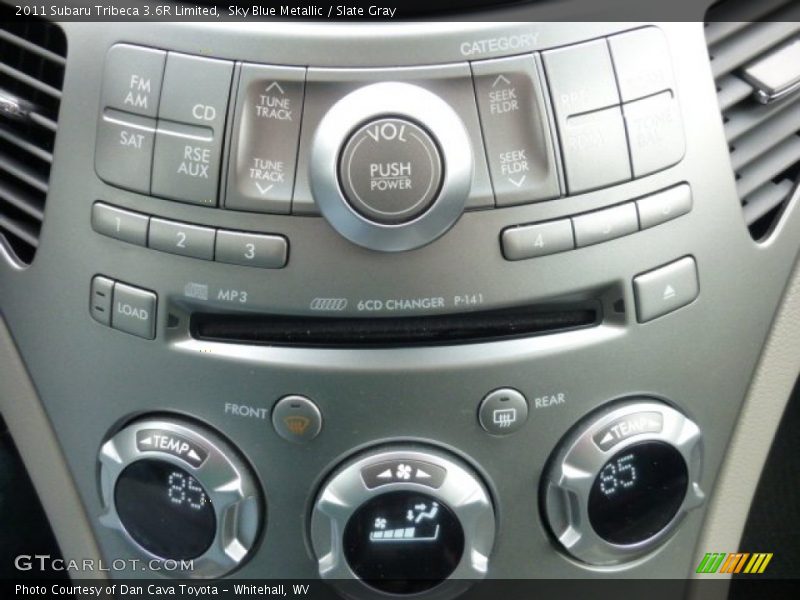 Sky Blue Metallic / Slate Gray 2011 Subaru Tribeca 3.6R Limited