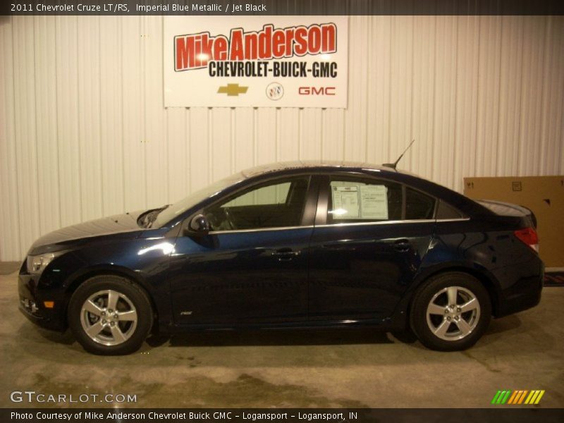 Imperial Blue Metallic / Jet Black 2011 Chevrolet Cruze LT/RS