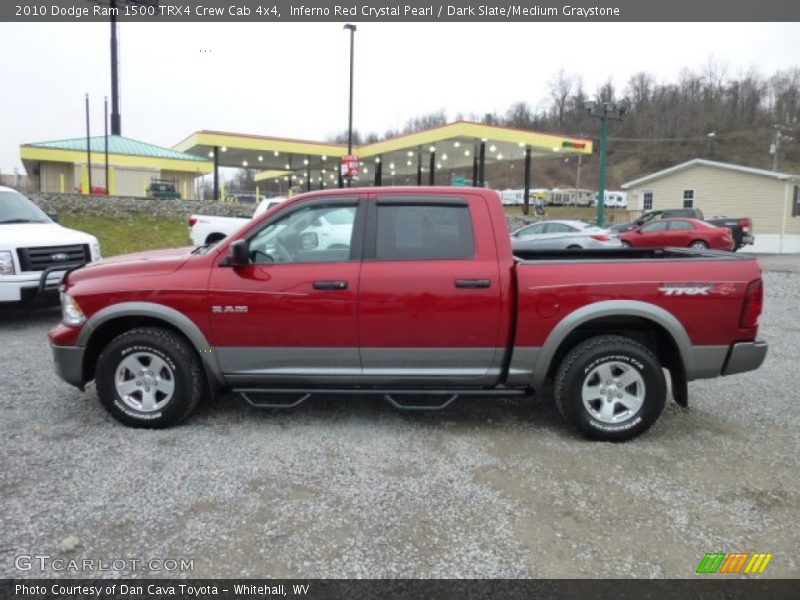  2010 Ram 1500 TRX4 Crew Cab 4x4 Inferno Red Crystal Pearl
