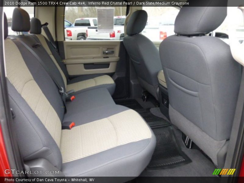 Rear Seat of 2010 Ram 1500 TRX4 Crew Cab 4x4