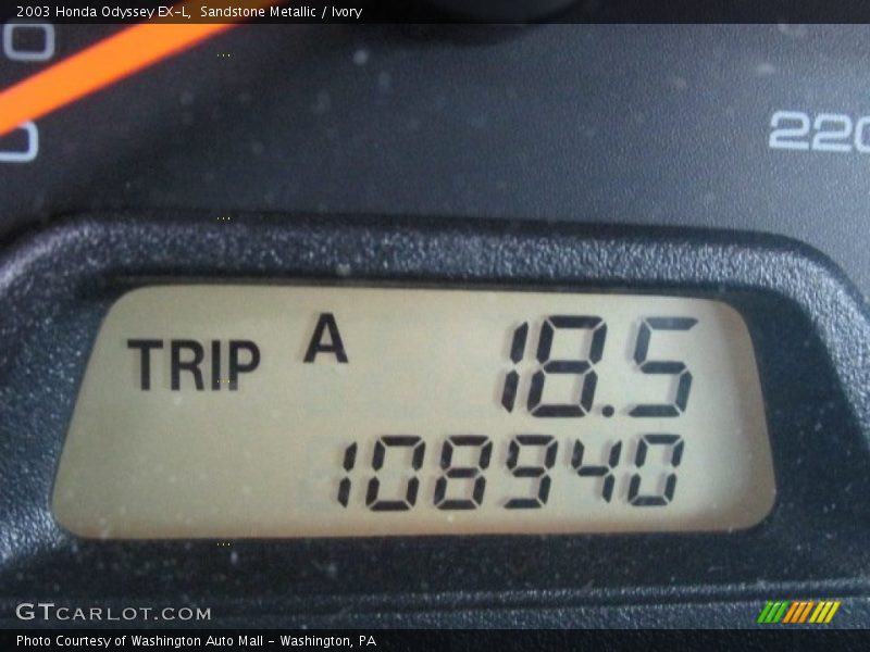 Sandstone Metallic / Ivory 2003 Honda Odyssey EX-L