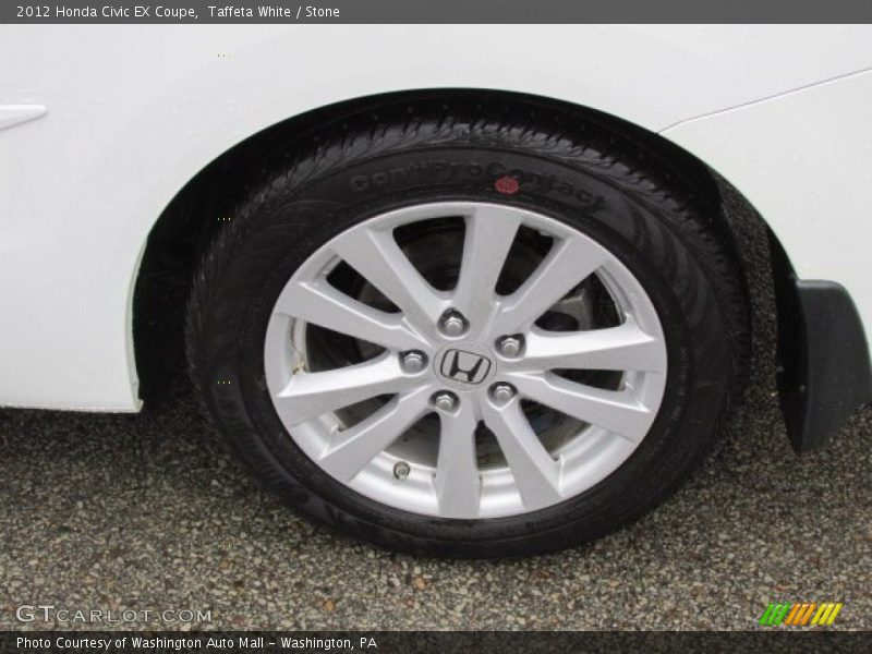 Taffeta White / Stone 2012 Honda Civic EX Coupe