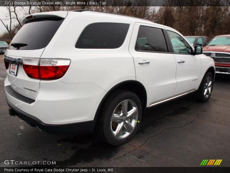 Bright White / Black/Tan 2013 Dodge Durango Citadel AWD