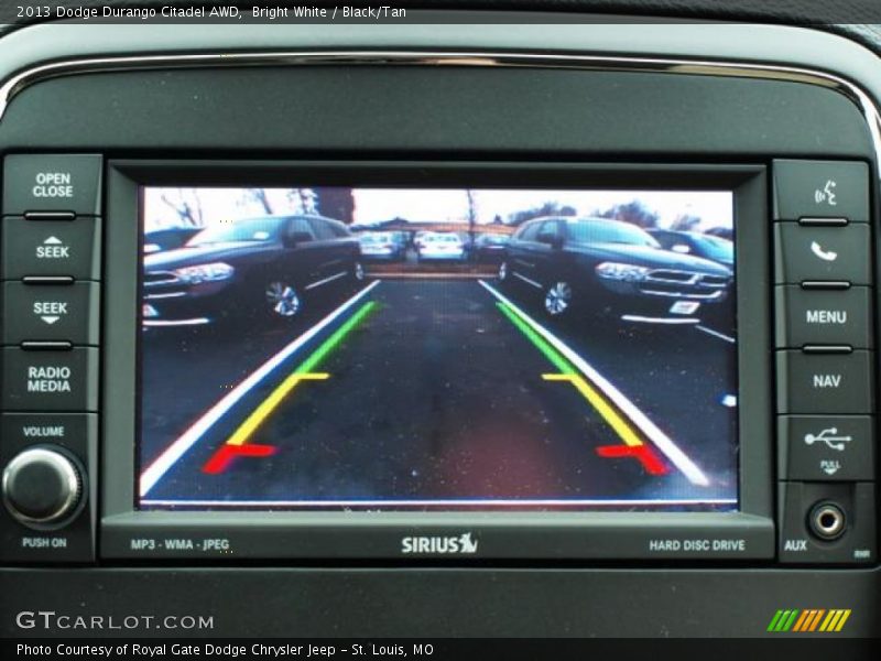 Bright White / Black/Tan 2013 Dodge Durango Citadel AWD