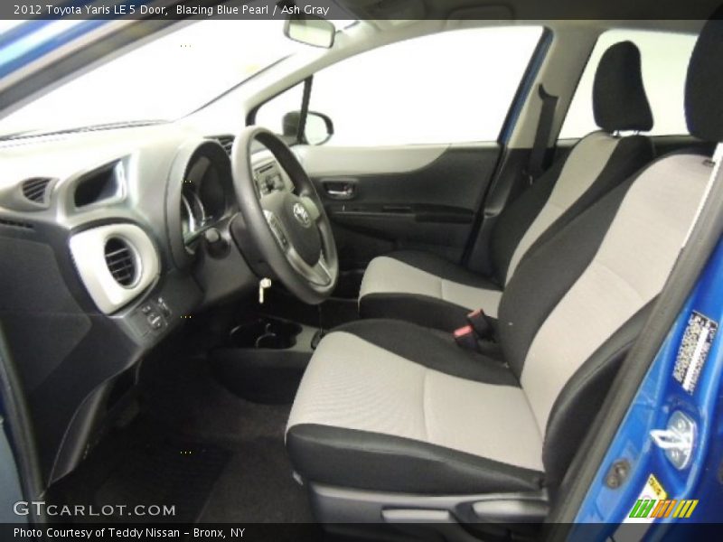 Blazing Blue Pearl / Ash Gray 2012 Toyota Yaris LE 5 Door