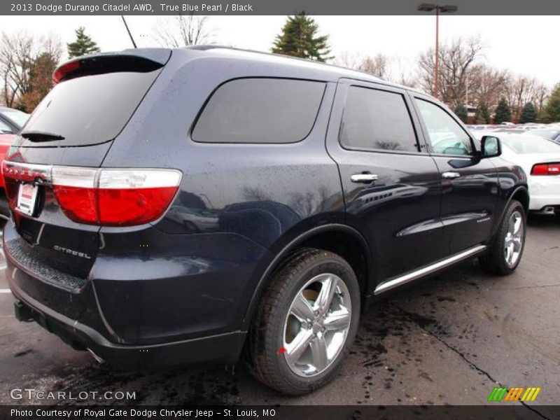 True Blue Pearl / Black 2013 Dodge Durango Citadel AWD