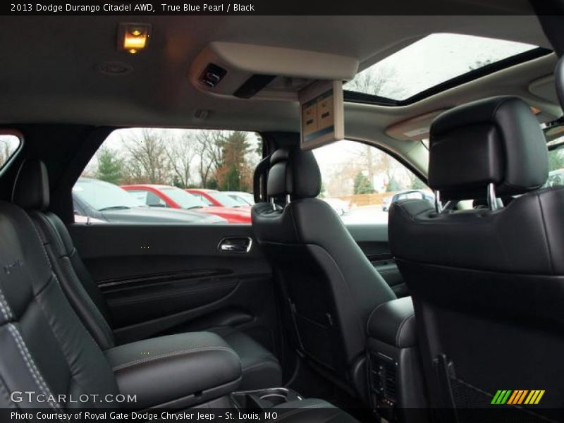 True Blue Pearl / Black 2013 Dodge Durango Citadel AWD