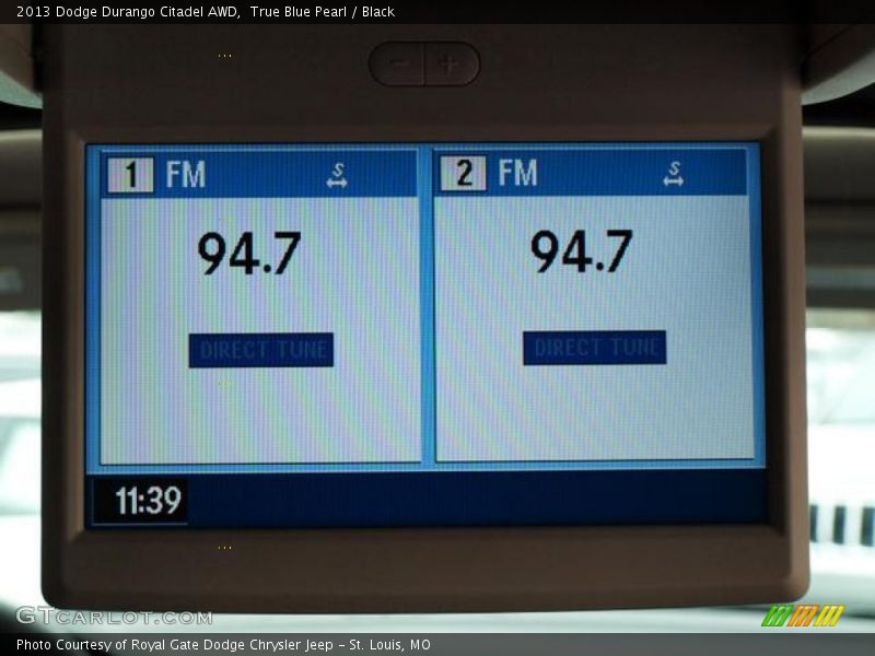 True Blue Pearl / Black 2013 Dodge Durango Citadel AWD